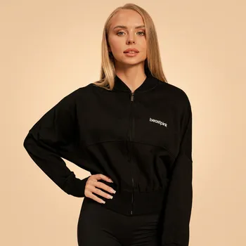 Dámská mikina BeastPink Dámská mikina Zip-Up Bliss Black S černá