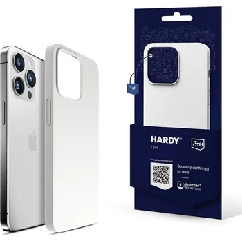 Pouzdro na mobilní telefon 3mk ochranný kryt HARDY Silicone MagCase pro Apple iPhone 13 Pro, White 5903108500661