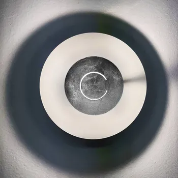 Lampička Knikerboker DoppioZero nástěnné bílá/postříbřená bílá, lístkové stříbro LED 16 W celkem - Doprava zdarma