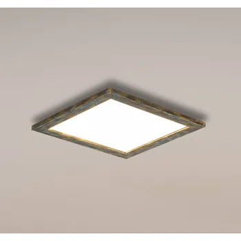 Lampička Panel Quitani Aurinor LED, zlatá patina, 45 cm zlatá patinovaná, bílá LED 23,8 W celkem - Doprava zdarma