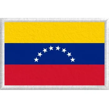 Vlajka Pelisport Venezuelská vlajka tištěná nášivka 6 x 4 cm