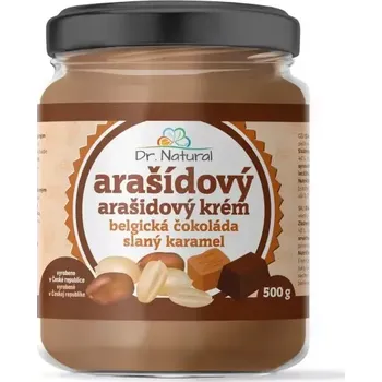 Dr.Natural Arašídový krém belgická čokoláda slaný karamel 500g