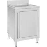 Gastro kuchyňská dřezová skříňka 60 x 60 x 96 cm nerezová ocel IM_147227