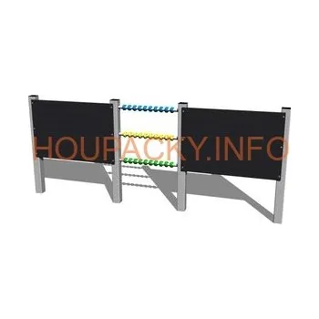 Dětský domeček Kreslicí dvojtabule s počítadlem TK301KS - stříbrná