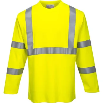 pracovní tričko PORTWEST Tričko Hi-Vis FR96, dlouhý rukáv POR-FR96YERXXL 2XL Žlutá
