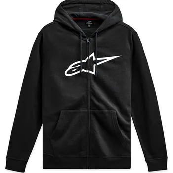 Pánská mikina mikina AGELESS ZIP HOODIE 3, ALPINESTARS (černá/bílá)