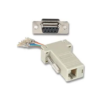 Elektrická zásuvka PremiumCord Redukce 9F-RJ45 zásuvka