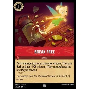 Sběratelská karetní hra Lorcana SSK 127/204 Break Free - Shimmering Skies Stav: Near Mint, Verze: HOLO