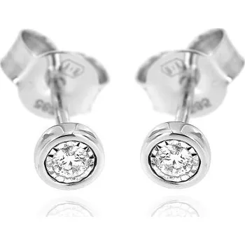 Náušnice Zlatnictví U Kostela Diamantové pecičky z bílého zlata 4179b 913691021