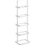 Bílý kovový botník Yamazaki Tower 77,5 x 22 cm