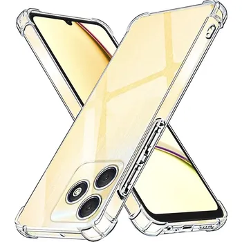 Pouzdro na mobilní telefon Techsuit Silikonové pouzdro se zesílenými hranami pro Realme C53 transparentní