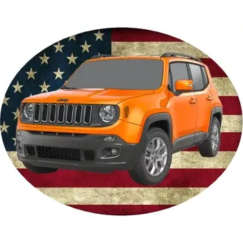 Nášivka Nažehlovačka Jeep Renegade (digitální nažehlovačka s osobním autem)