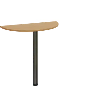 Stolová podnož EJD 1 - 81 přístavba jednací, kovová podnož chrom, síla desky 18 mm, široká 800 mm, buk Royal