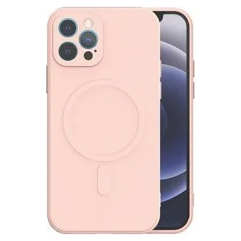 Pouzdro na mobilní telefon TEL PROTECT MagSilicone Case for Iphone 13 Lightpink