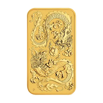 1 unce zlatá mince Perth Mint - Rectangular Dragon 2020