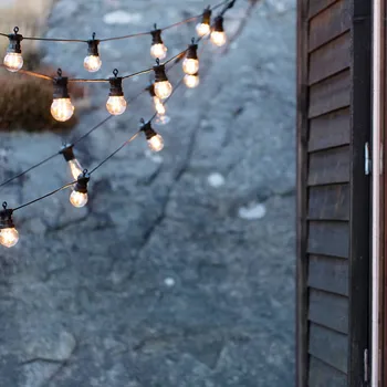 Lampička Markslöjd Zahradní 24 LED pohádková světla Kruhové 10 světel G45 - Délka kabelu 550 cm černá, čirá LED 0,24 W celkem - Doprava zdarma
