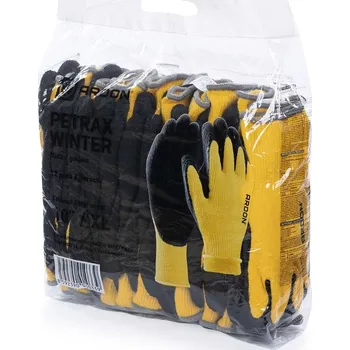 Pracovní rukavice Zimní rukavice ARDON®PETRAX WINTER - maloobchodní balení 12 párů 09 žluté odstíny 09