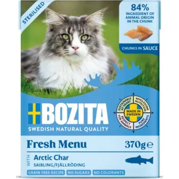 Krmivo pro kočku Bozita Cat Sterilised kousky v omáčce s rybou Siven arktický, tetrapak 370 g (bal. 6 ks)