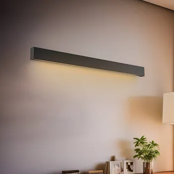Lampička Euluna Nástěnné světlo Straight M, 92 cm, grafit 1 x 16 W LED - Doprava zdarma