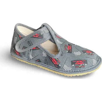 Chlapecké bačkory Beda barefoot přezůvky Grey Formula - šedé Velikost: EU 24