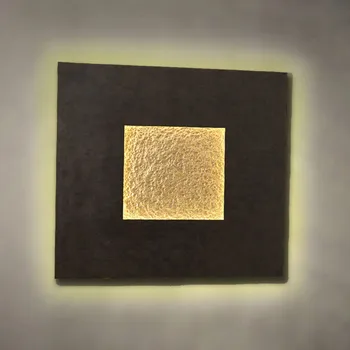 Lampička Holländer LED nástěnné světlo Eclipse ze železa hnědočerná, zlatá LED celkem 23 W - Doprava zdarma