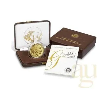 1 unce zlatá mince American Buffalo 2020 leštěná deska