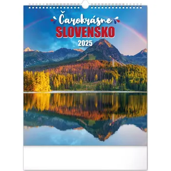 Kalendář Nástěnný kalendář Čarokrásné Slovensko 2025, 30 × 34 cm