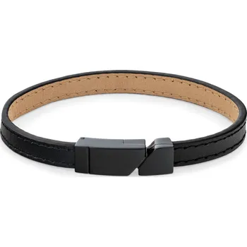 Náramek Calvin Klein Stylový pánský náramek z černé kůže Electric 35100004 + 2 měsíce na vrácení zboží