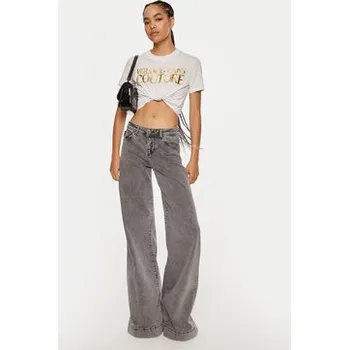 Versace Jeans Couture T-Shirt 77HAHT01 CJ00T Bílá Regular Fit S