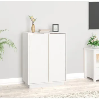 Organizace kuchyně ZBXL Příborník bílý 60x35x80 cm masivní borové dřevo