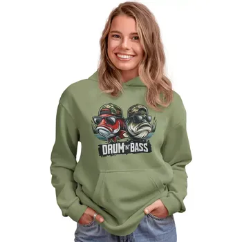 Dámské oblečení Dámská mikina Drum n Bass khaki