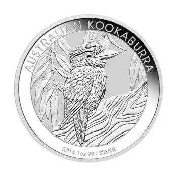 1 unce stříbrná mince Austrálie Kookaburra 2014