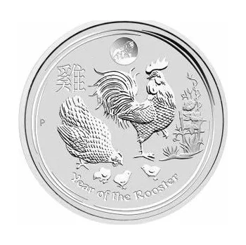 1 unce stříbrná mince Austrálie Lunar II kohout 2017- Privy Mark Löwe