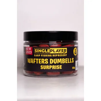 Boilies SINGLEPLAYER Wafters Dumbells Surprise - 100g 12mm
