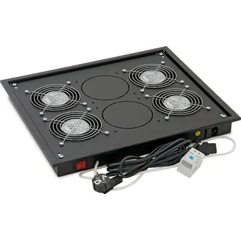 modulární přístroj a rozvaděč Vent.j. horní(spodní) 4x ventilátor 220V/92W Černá
