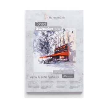 Blok Šedý akvarelový blok HHM A5 200g (Šedý akvarelový blok HHM A5 200g)