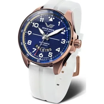 Hodinky Hodinky Vostok Europe Space Race automatic line YN55-325B746S bílé + Dárek zdarma