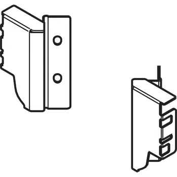 Nábytkové kování BLUM Držák zad "M" L+P bílý, rohová zásuvka TBX antaro