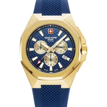 Hodinky Swiss Alpine Military 7005.9815 Typhoon Chronograph Mens Watch 42mm 10ATM