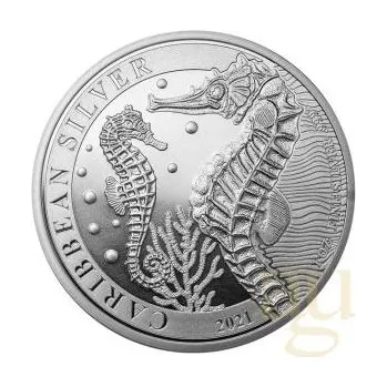 1 unce stříbrná mince Barbados Seekůňchen 2021