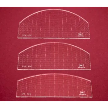 Příslušenství k šicímu stroji Sada quiltovacích pravítek oblouk - 3 ks (5 mm)