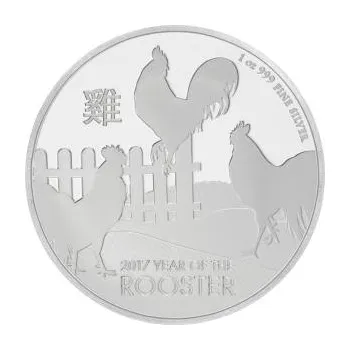 1 unce stříbrná mince Niue kohout 2017