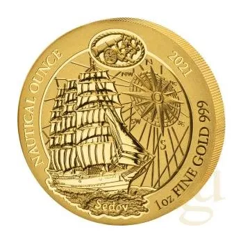 Sběratelství 1 unce zlatá mince Rwanda Nautical Serie - 100 Jahre Sedov 2021