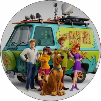 Jedlá dekorace na dort Jedlý papír Scooby doo tým 19,5 cm
