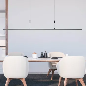 BANKAMP Slim závěsné světlo ZigBee 128cm černá - baldachýn - délka 45 cm, výška 6 cm černý LED celkem 40 W - Doprava zdarma