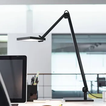 Lampička Waldmann LED stolní lampa PARA.MI FTL 108 R černá 940 - Rameno lampy - spodní délka 49,8 cm, horní délka 30,1 cm; hlava lampy - délka 11,7 cm, šířka 10,1 cm, výška 1,2 cm; délka kabelu zástrčky 300 cm LED 7 W celkem - Doprava zdarma