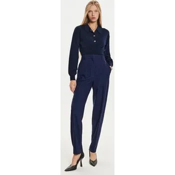 Pánské kalhoty Boss Kalhoty z materiálu Tabitha 50524037 Modrá Regular Fit 42