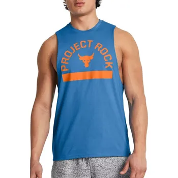 Pánská móda Tílko Under Armour UA Pjt Rck Payoff Graphic SL-BLU 1383195-444 Velikost XXL