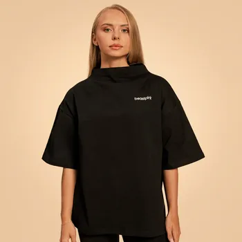 Dámské tričko BeastPink Dámské triko Oversized Bliss Black XS černá