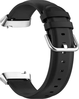 Řemínek na hodinky BStrap Leather řemínek na Xiaomi Redmi Watch 3 Active/Lite Black černý